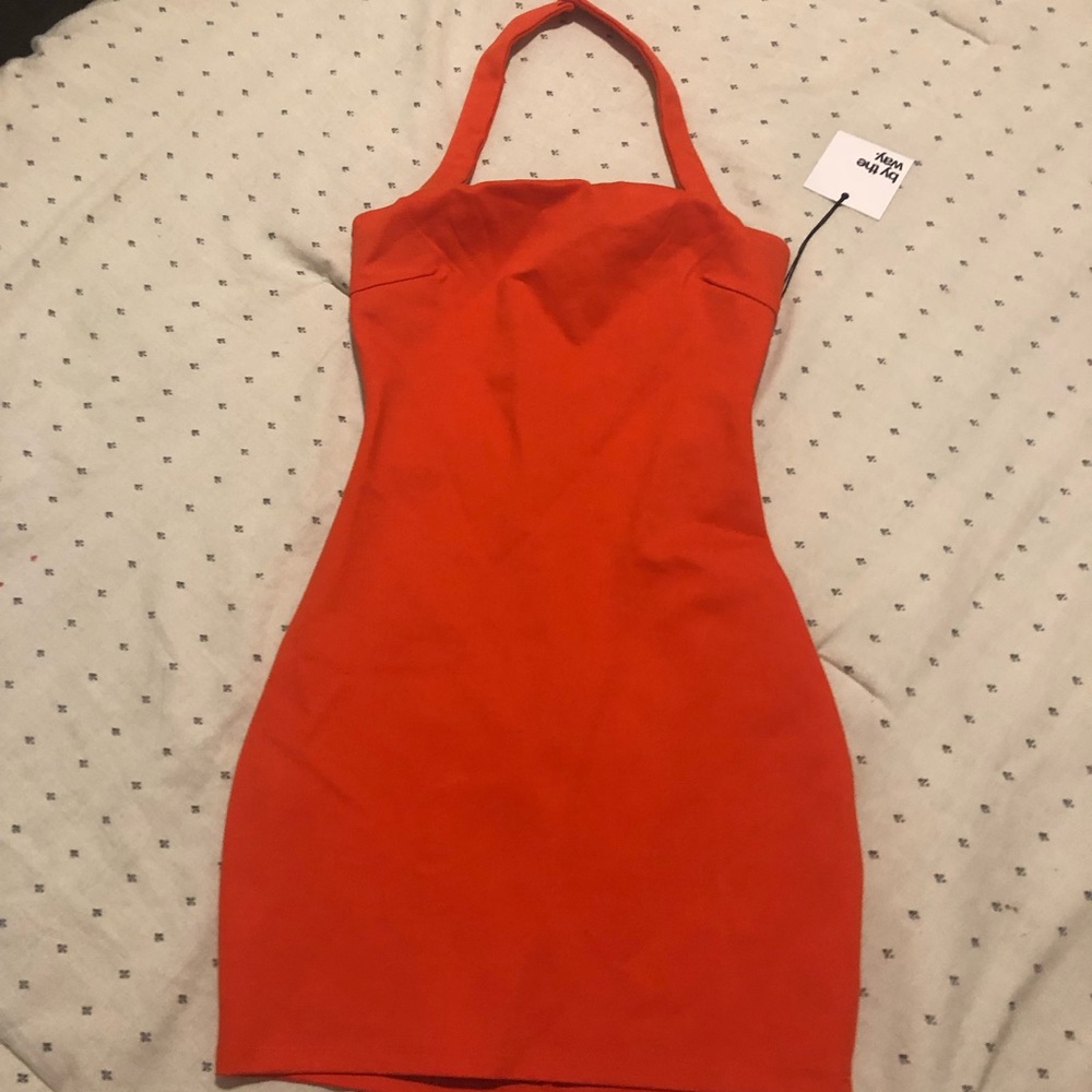 Sold By the way. Citrus Orange bodycon Dress